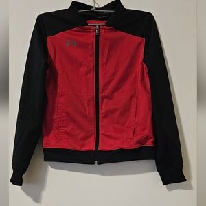 UNDER ARMOUR | Red And Black Track Jacket. Youth Sz M. Loose Fit.